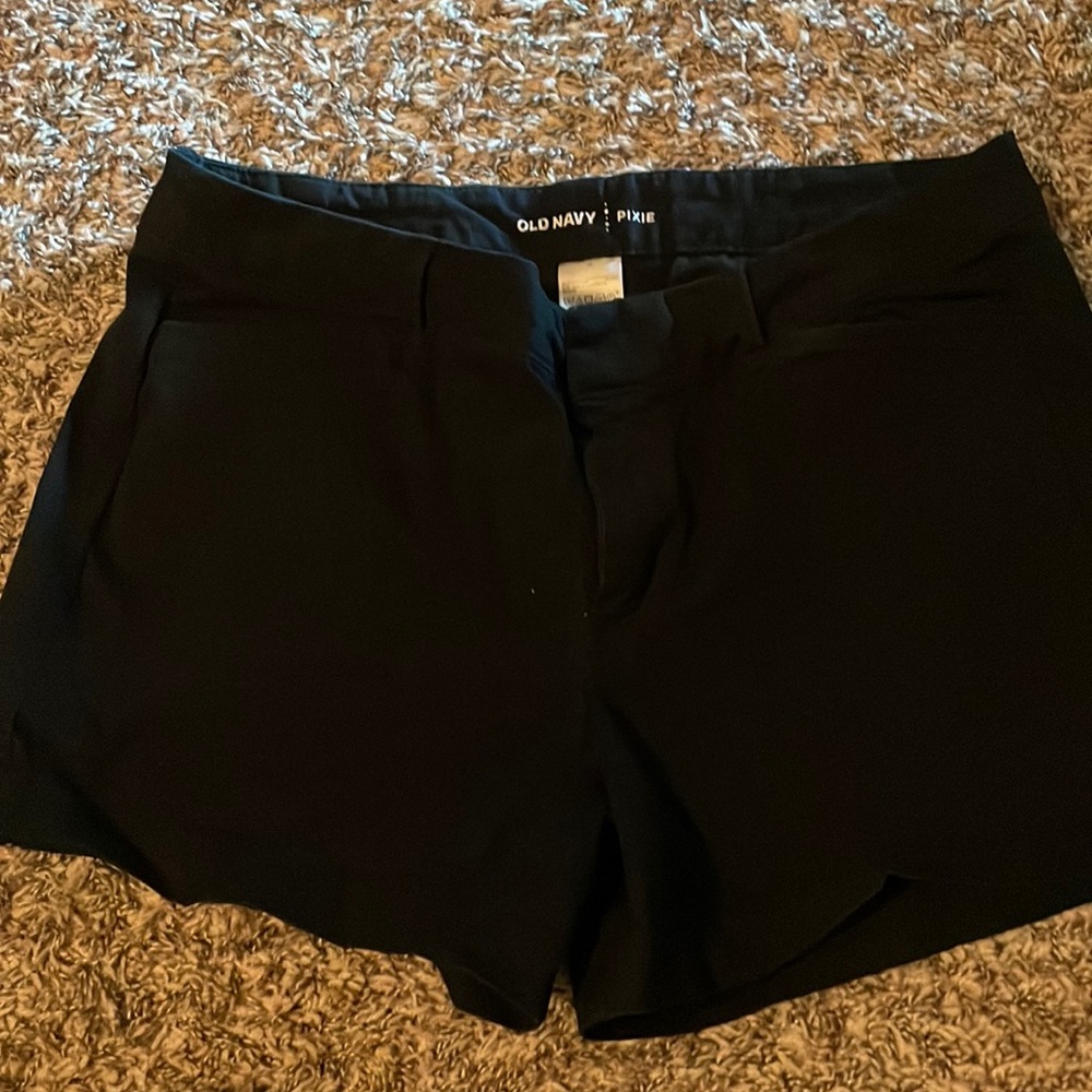 Black old navy shorts size 10